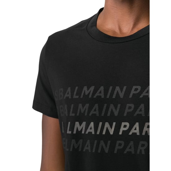Balmain Paris Multi Logo Zwart T-shirt - Image 4