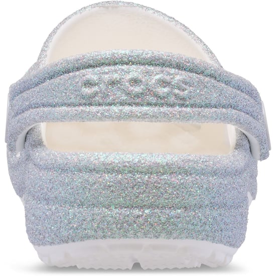 Crocs Classic Glitter Clog Thermoplastische Witte Instappers - Image 2