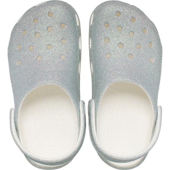 Crocs Classic Glitter Clog Thermoplastische Witte Instappers - Image 5