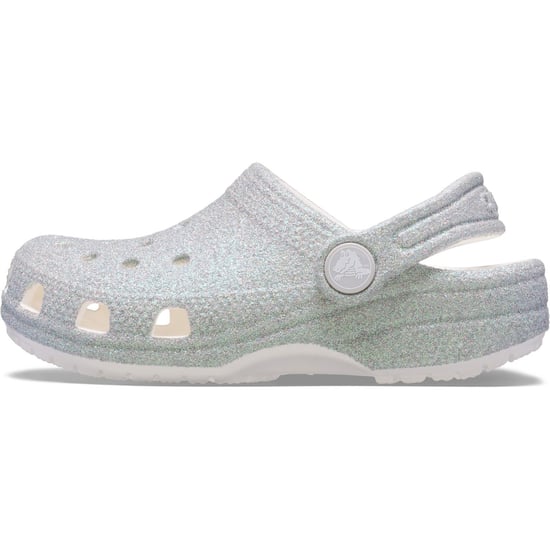 Crocs Classic Glitter Clog Thermoplastische Witte Instappers - Image 6