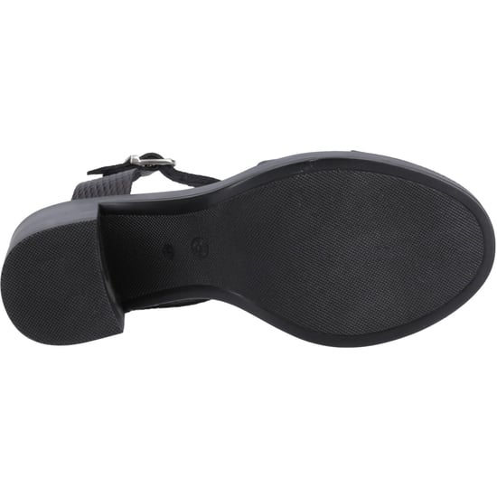 Hush Puppies Georgia Dames Leren Zwart/Slang Sandalen - Image 3