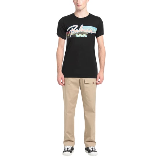Balmain Paris Retro Logo Zwart T-shirt - Image 2