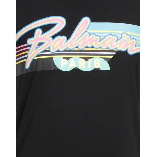 Balmain Paris Retro Logo Zwart T-shirt - Image 4