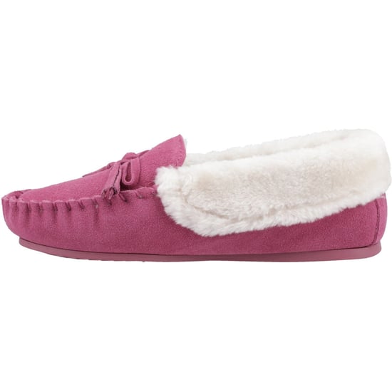 Hush Puppies Agnes Suède Dames Roze Slippers - Image 4