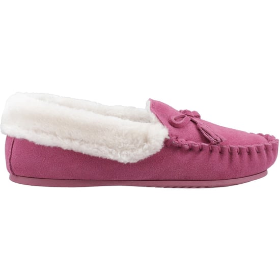 Hush Puppies Agnes Suède Dames Roze Slippers - Image 5