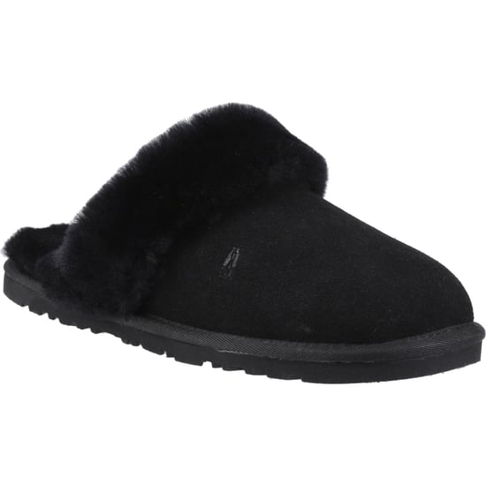 Hush Puppies Samantha Suede Dames Zwarte Pantoffels - Image 1