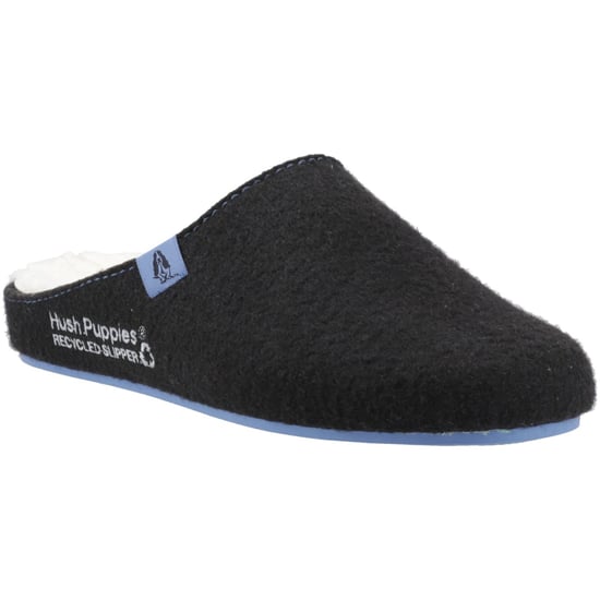 Hush Puppies The Good Slipper 90% Gerecycled Rpet Polyester Heren Zwarte/blauwe Slippers - Image 1