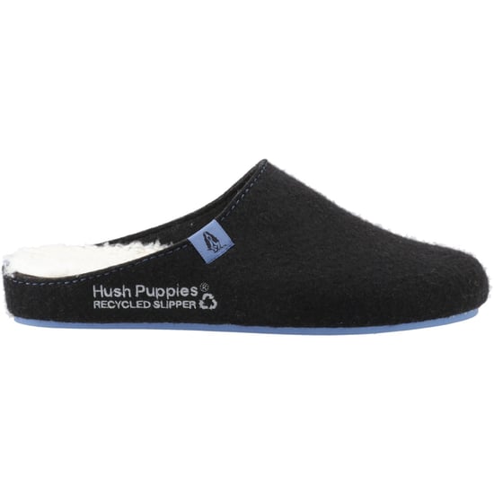 Hush Puppies The Good Slipper 90% Gerecycled Rpet Polyester Heren Zwarte/blauwe Slippers - Image 5