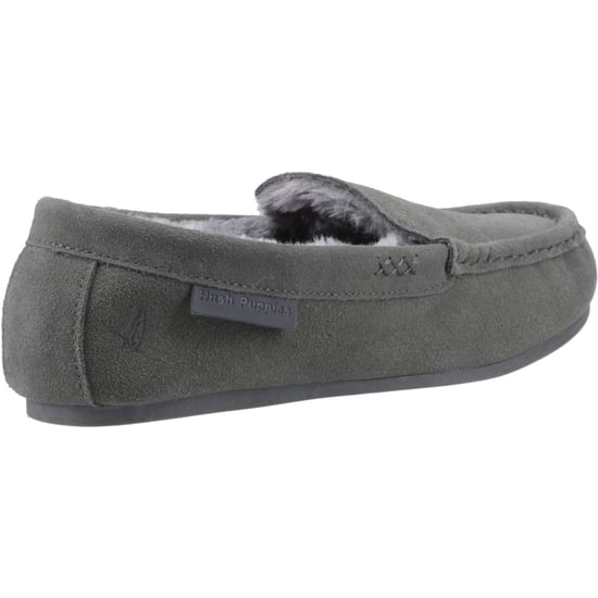 Hush Puppies Annie Mocassin Suède Dames Grijze Slippers - Image 2