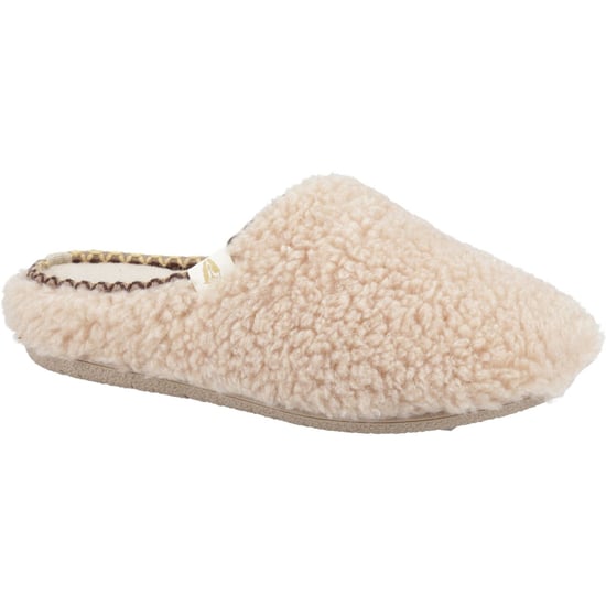 Hush Puppies Good Textiel Dames Beige Pantoffels - Image 1