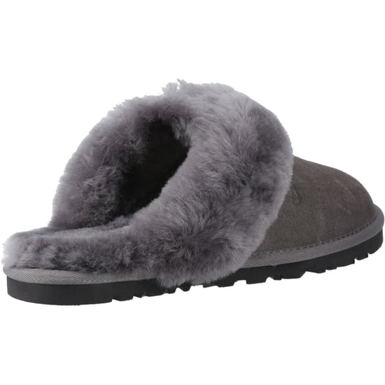 Hush Puppies Samantha Suede Dames Grijze Pantoffels - Image 2