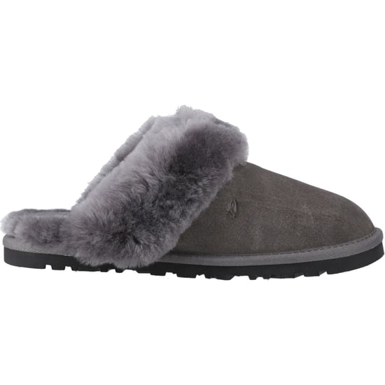Hush Puppies Samantha Suede Dames Grijze Pantoffels - Image 5