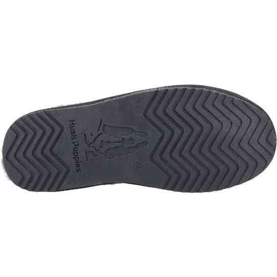 Hush Puppies Anika Suède Dames Zwarte Slippers - Image 3