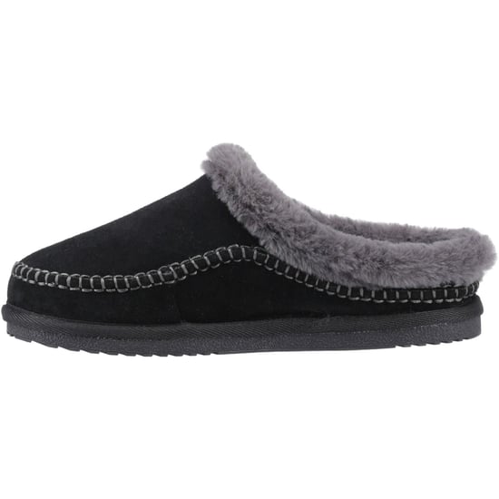 Hush Puppies Anika Suède Dames Zwarte Slippers - Image 4