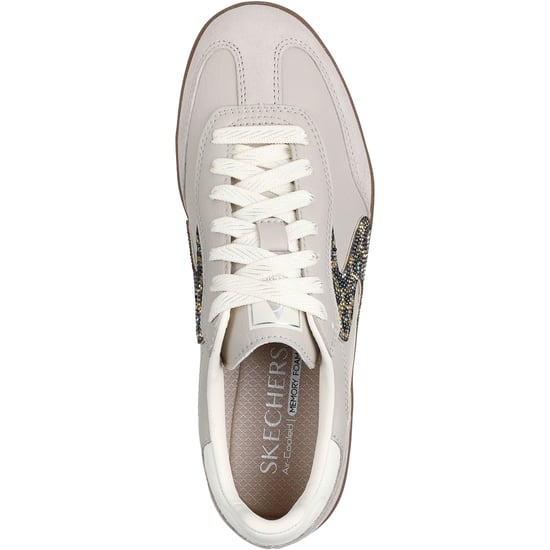 Skechers Hotshot Glinsterende Vlekken Dames Taupe Sneakers - Image 3