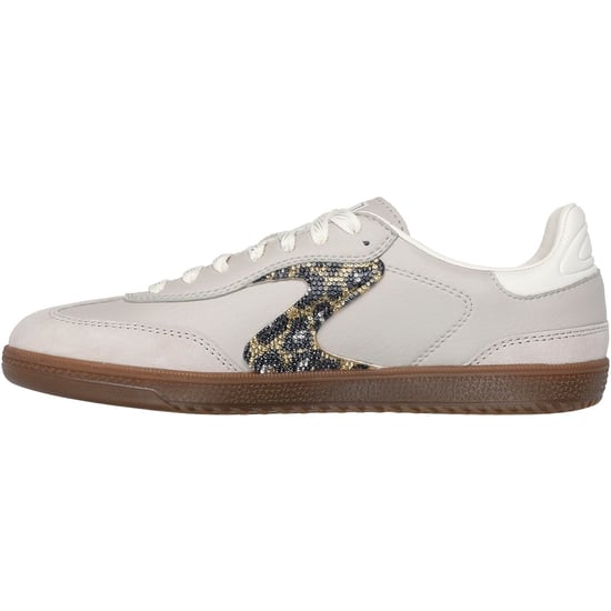 Skechers Hotshot Glinsterende Vlekken Dames Taupe Sneakers - Image 4