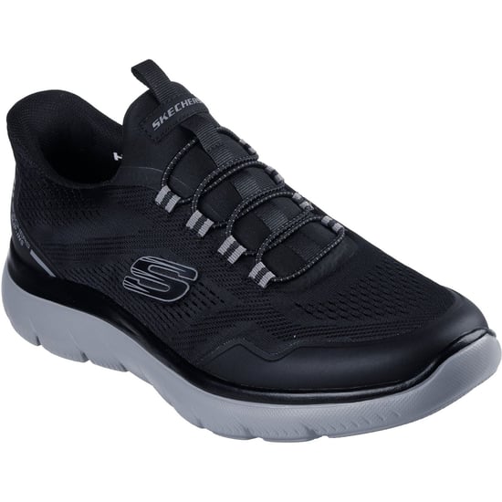 Skechers Summits Top Rate Textiel Heren Zwarte/Grijze Sneakers - Image 1