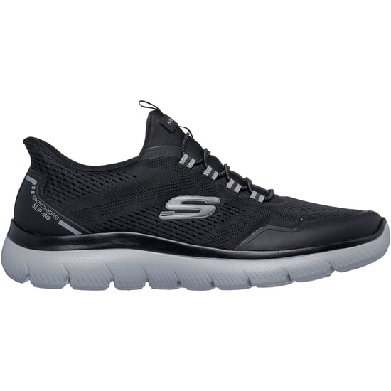Skechers Summits Top Rate Textiel Heren Zwarte/Grijze Sneakers - Image 2