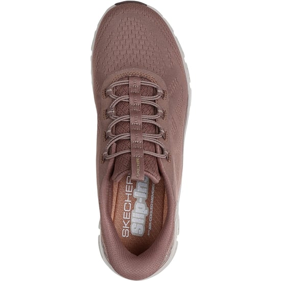 Skechers Glide-Step Elevate Amaze Textiel Damessneakers Bruin - Image 3
