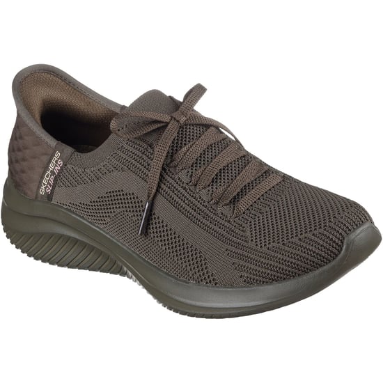 Skechers Ultra Flex 3.0 Pure Color Sneakers Voor Dames In Olijfgroen Textiel - Image 1