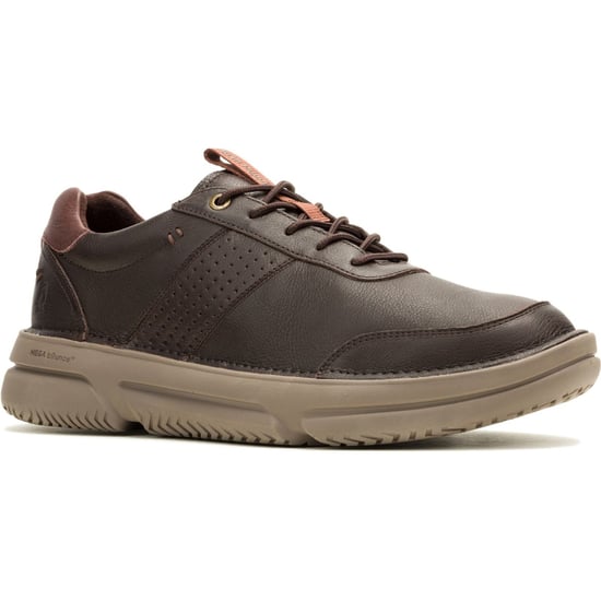 Hush Puppies Baylor Leren Heren Sneakers Bruin - Image 1
