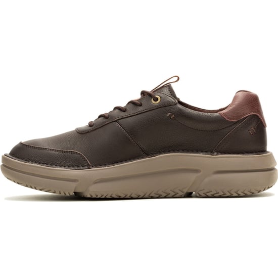 Hush Puppies Baylor Leren Heren Sneakers Bruin - Image 5