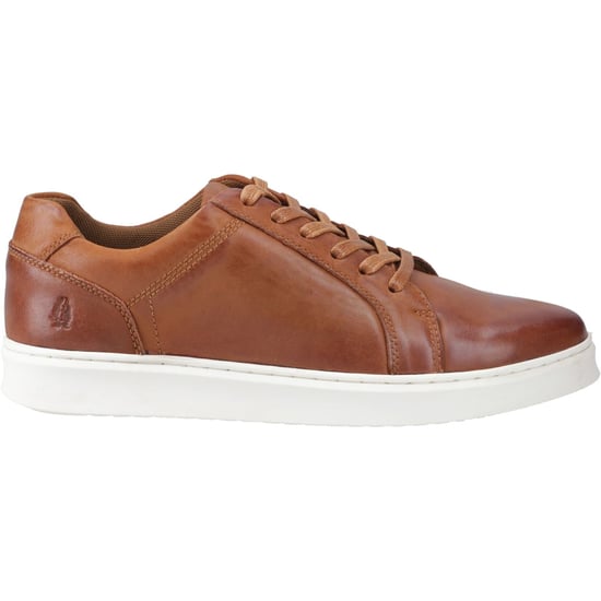 Hush Puppies Madden Heren Sneakers Van Leer In De Kleur Tan - Image 4