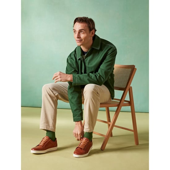Hush Puppies Madden Heren Sneakers Van Leer In De Kleur Tan - Image 6