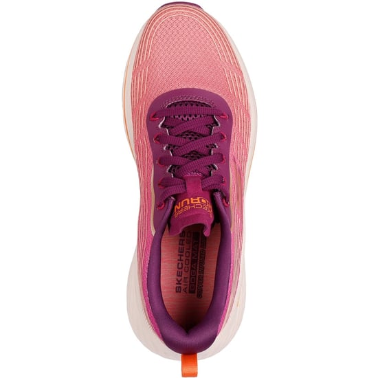 Skechers Performance Max Cushioning Elite 2.0 Alaura Textiel Dames Frambozenkleurige Sneakers - Image 3