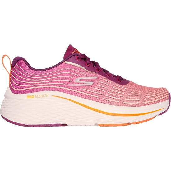Skechers Performance Max Cushioning Elite 2.0 Alaura Textiel Dames Frambozenkleurige Sneakers - Image 5