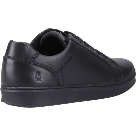 Hush Puppies Madden Leder Heren Zwarte Sneakers - Image 2