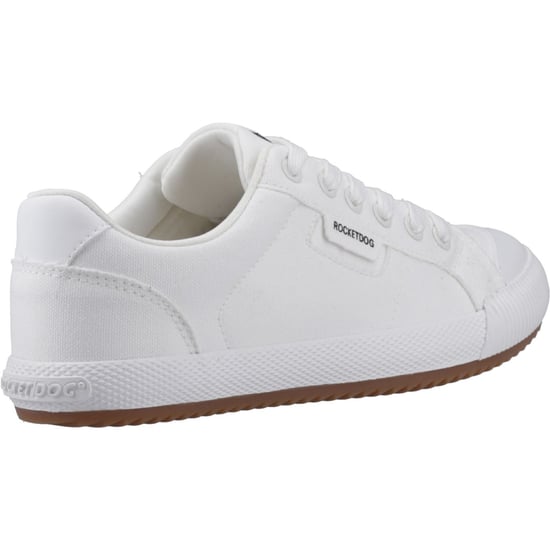 Women's Rocket Dog Cheery Low Canvas Pumps in White - Image 2