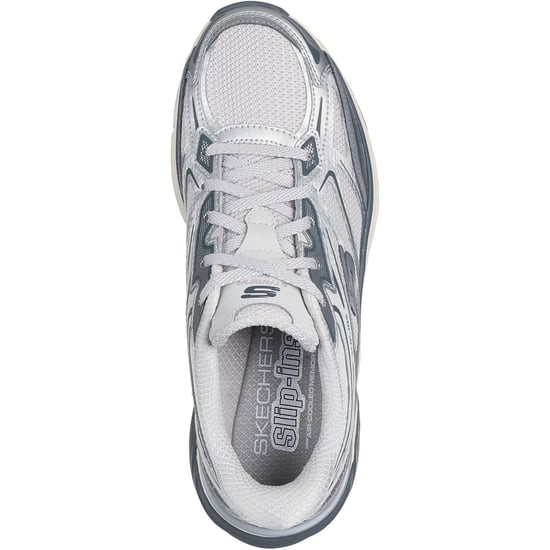 Skechers Stamina Sport Dames Zilveren Sneakers - Image 3
