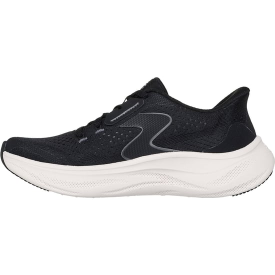 Skechers Skech Cloud Plush Horizon Polyester Dames Sneakers Zwart/Wit - Image 4