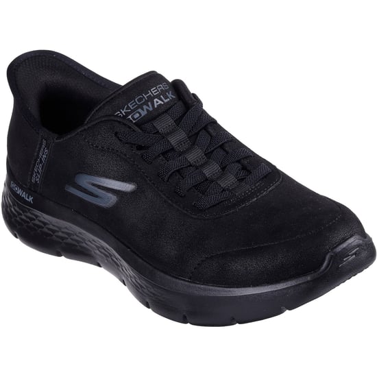 Skechers Go Walk Flex Mali Textiel Dames Zwarte Sneakers - Image 1