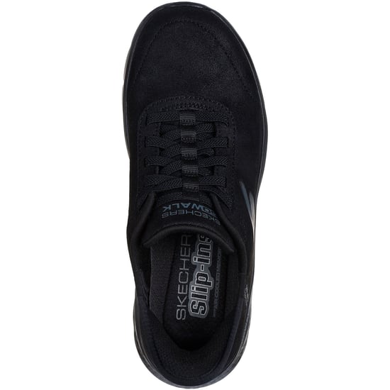 Skechers Go Walk Flex Mali Textiel Dames Zwarte Sneakers - Image 3