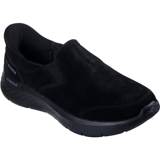 Skechers Go Walk Flex Suède Dames Zwarte Sneakers - Image 1