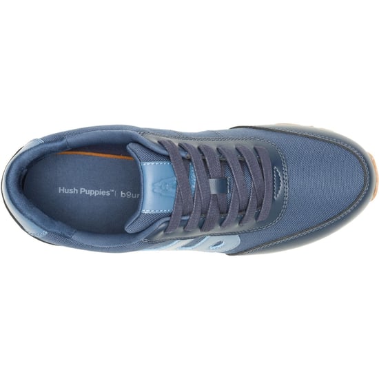 Hush Puppies Seventy8 Herenblauwe Leren Sneakers - Image 4