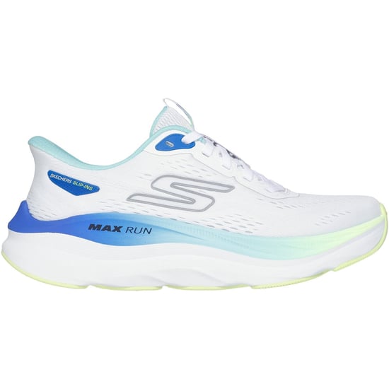 Skechers Performance Max Cushioning Max Run Textiel Dames Wit/Multi Sneakers - Image 2