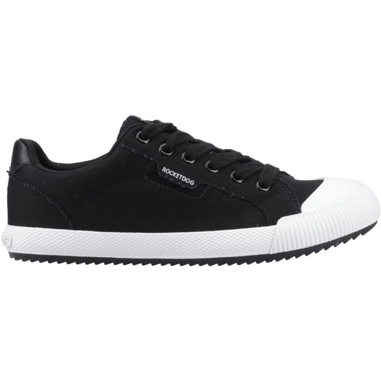 Rocket Dog Cheery Low Dames Zwarte Sneakers Van Katoen - Image 5
