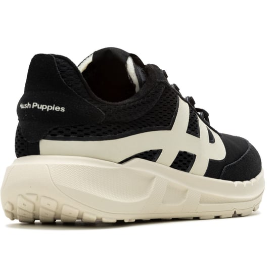 Hush Puppies Seventy8 Retro Runner Heren Sneakers Van Zwart Suède - Image 2