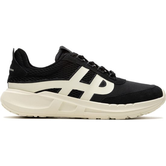 Hush Puppies Seventy8 Retro Runner Heren Sneakers Van Zwart Suède - Image 6