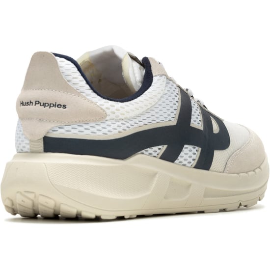 Hush Puppies Seventy8 Retro Runner Heren Sneakers Van Suède In Het Wit - Image 2