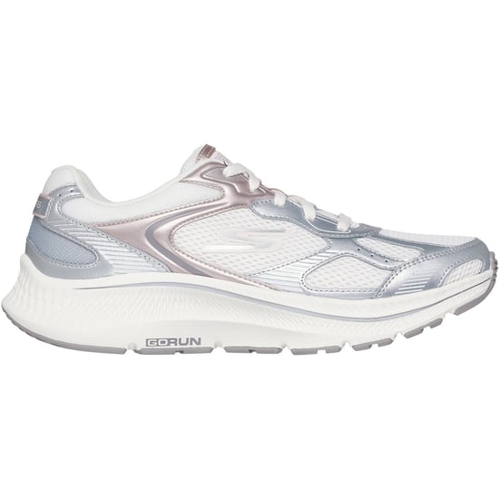 Skechers GO RUN Consistent 2.0 Volt Dames Sneakers Van Leer In Gebroken Wit - Image 5