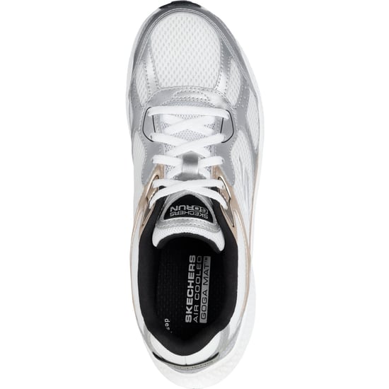 Skechers GO RUN Consistent 2.0 Volt Leer Dames Wit/zilver/zwarte Sneakers - Image 3