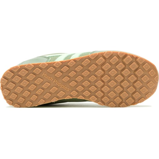 Hush Puppies Seventy8 Dames Sneakers Van Leer In Olijfgroen - Image 3