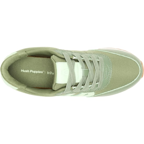 Hush Puppies Seventy8 Dames Sneakers Van Leer In Olijfgroen - Image 4