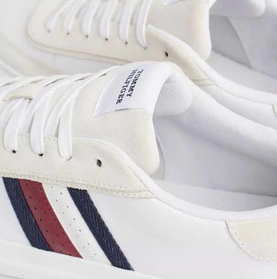 Tommy Hilfiger Cupset Rwb Leren Sneakers voor Heren Wit - Image 6