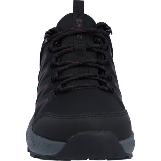 Hi-Tec Stealth Low Womens Polyester Dames Zwarte/paarse Wandelschoenen - Image 3