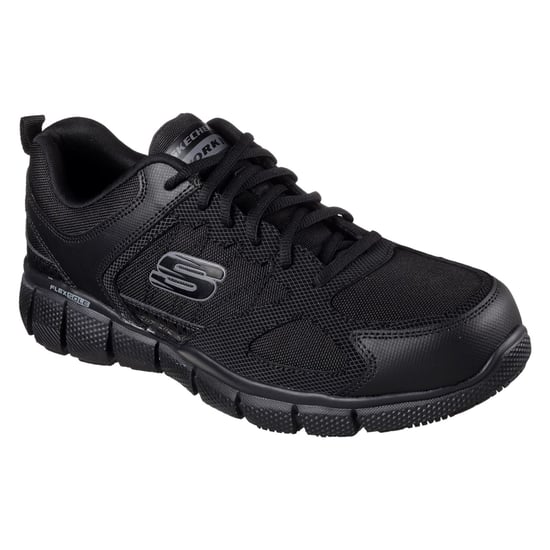 Skechers Workwear Telphin Sanphet Leren Heren Zwarte Veiligheidssneakers - Image 6